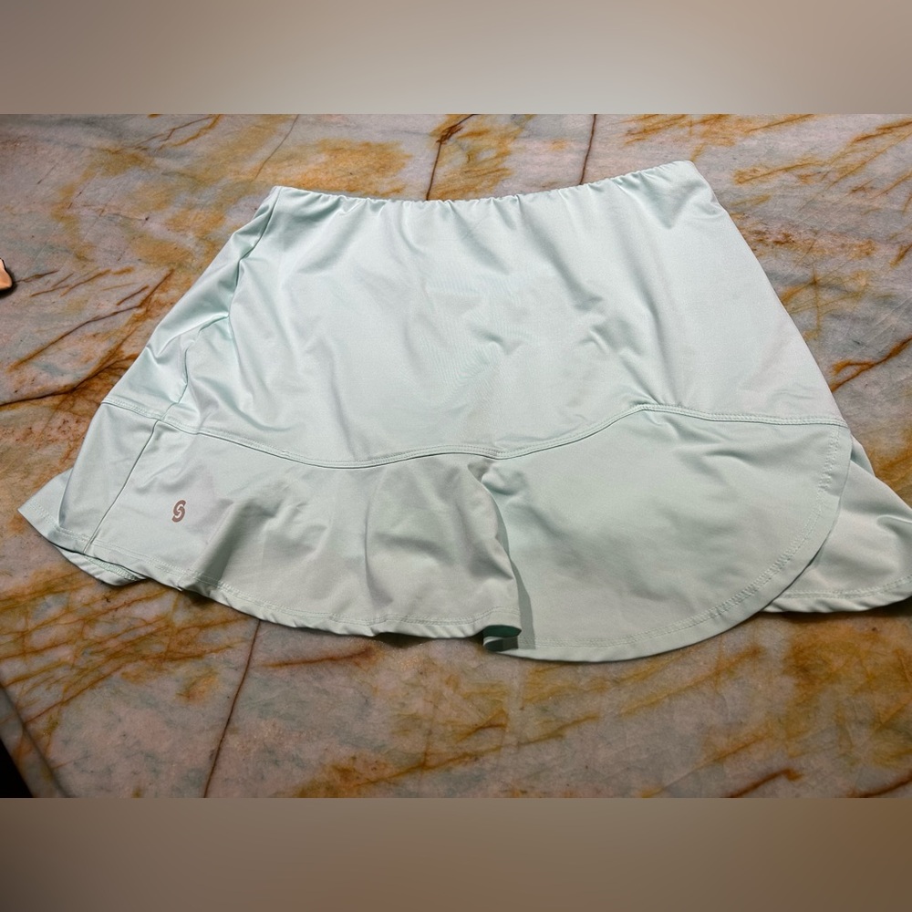 Women's Light Green Tennis/ Active Skirt